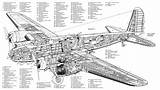 Cutaway Fortress 17c Planes B17 Blueprint Positions B17c Cutaways Superfortress Bomb Smcars Cessna Fling Command sketch template