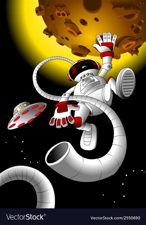 space cartoon royalty  vector image vectorstock