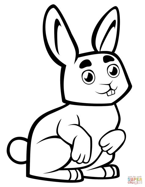 cute baby rabbit coloring page  printable coloring pages
