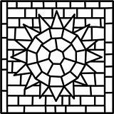 Mosaic Patterns Kids Mosaics Printable Paper Projects Roman Coloring Template Pages Sun Easy Beginner Crafts Pattern Fish Tile Printables Stained sketch template