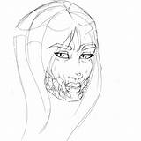 Mileena Mkx sketch template