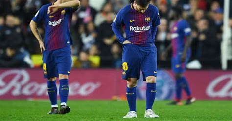 Valencia 1 Barcelona 1 Lionel Messi Denied Ghost Goal But Jordi Alba
