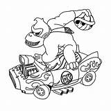 Donkey Ausmalbilder Colorare Gorilla Bros Kart Compleanno Libri Malvorlagen Uitprinten Downloaden Leuk sketch template