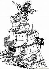 Coloring Pirate Ship Pages Kids Pirates Printable Color Miscellaneous Print Sheet Drawing Sheets Book Sunken Ships Adult Colorings Cartoons Caribbean sketch template