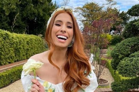 pregnant stacey solomon says her muffin tops are growing as she teases