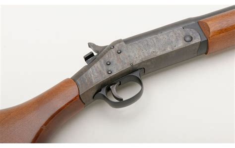 model  single shot shotgun  gauge   barrel blue  case hardened finish wood