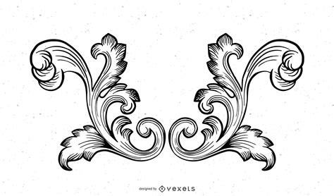 ornamental engraving vector