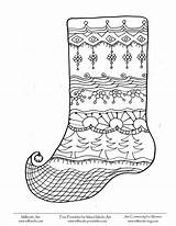 Christmas Coloring Pages Stockings Stocking Colouring Printable Print Adult Sheets Colors Color Books Socks Crafts Kids sketch template
