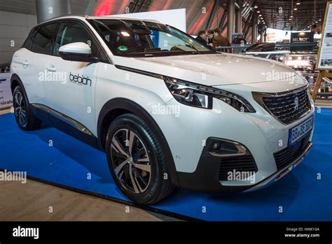 stuttgart germany march   compact crossover peugeot  stock photo royalty