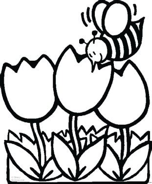 bee  flowers coloring sheet  kidsfree kids coloring page