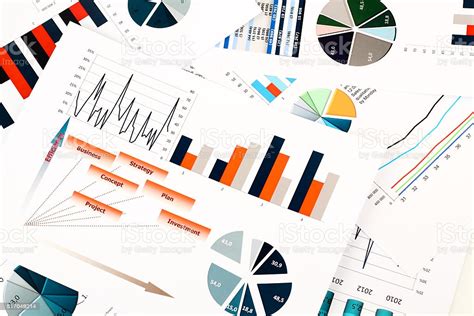 graphs charts marketing research and business annual report background