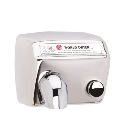 World Dryer 2300w Model A Series Hand Dryers 115v Stainless Steel