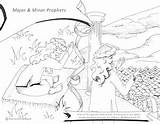 Prophets Minor Major Coloring Prophet Bible Sheet God sketch template