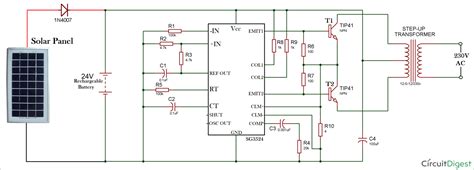 solar panel inverter circuit diagram circuit diagram images