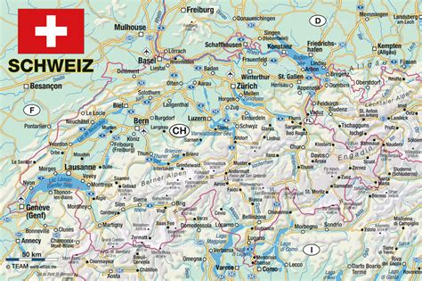 karte von schweiz land staat welt atlasde