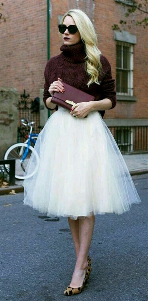 burgundy turtleneck tulle midi skirt  winter wedding outfits tulle skirts outfit winter
