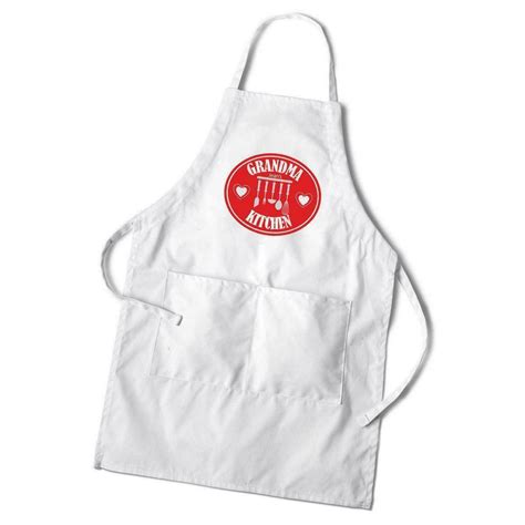 personalized womens white apron kitchen apron aprons