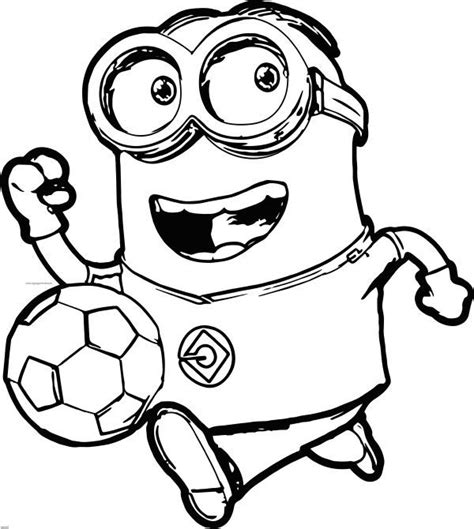 minion coloring pages bob football minion coloring pages monster