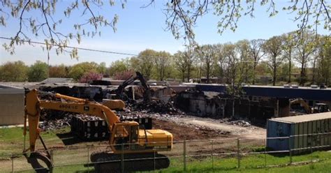 demolition begins at fire ravaged james monroe school in edison