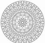 Mandala Complicated Coloring Pages Getdrawings sketch template