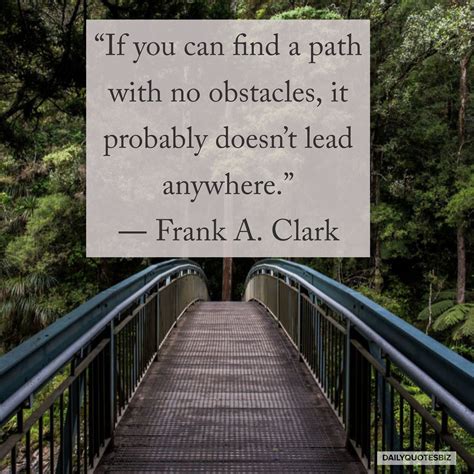 find  path   obstacles   doesnt lead   frank  clark