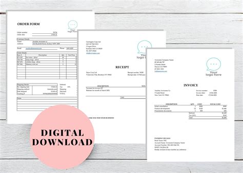 printable invoices   words digital invoicer