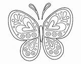 Coloring Mandala Butterfly Coloringcrew Color Online Print sketch template