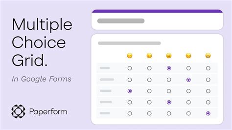 multiple choice grid  google forms