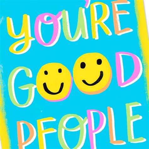3 25 mini you re good people smiley faces blank card greeting cards