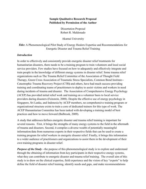 phenomenology qualitative research title
