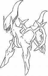 Pokemon Coloring Pages Legendary Arceus Cards Line Archeus Print Rare Ex Mythical Drawing Coloriage Printable Simple Glaceon Drawings K5 Worksheets sketch template