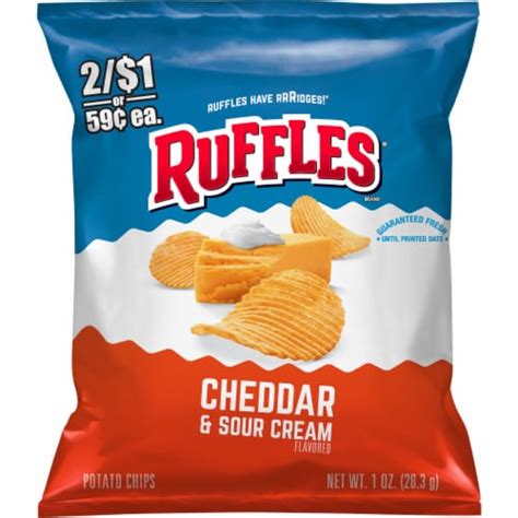 ruffles cheddar sour cream potato chips  oz qfc