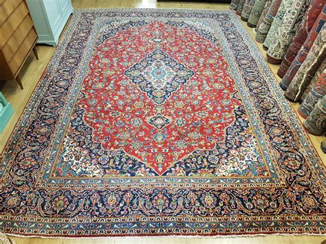 vintage handgeknoopt perzisch tapijt kashan id vintage perzische en oosterse tapijten