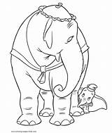 Dumbo Coloring Maman Disegni Colorare Derriere Immagine Gratuit Mewarnai Gajah Bojanke Colorear Bambini Crtež sketch template