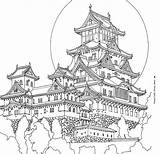 Coloring Pages Hogwarts Drawing Architecture Book Japanese Fantastic Cities Amazon Die Asian Tattoo Mcdonald Steve Kreativ Um Welt Drawings Template sketch template
