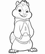 Alvin Chipmunks Coloring Pages Chipmunk Drawing Cartoon Printable Sheets Colouring Clipart Seville Squirrel Kids Sketch Und Die Google Drawings Chipwrecked sketch template