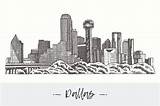 Dallas Skyline Tattoo Texas Tattoos Usa Choose Board sketch template