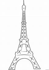 Eiffel Eiffelturm Parigi Imprimé Malvorlagen sketch template