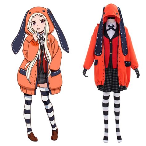 hot anime kakegurui cosplay costume cute rabbit halloween for women