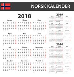 norsk kalender  med helligdager norsk