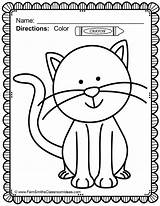 Pet Cat Pets Coloring Pages Preschool Animals Worksheet Colouring Family Animal Color Printables Kids Theme Activities Printable Worksheets Crafts Sheets sketch template