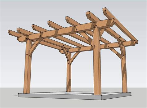 timber frame pergola plan timber frame hq