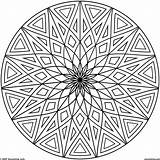 Coloring Cool Pages Designs Geometric Print Pattern Circle Color Drawing Patterns Mandala Printable Adults Kids Abstract Clip Big Five Awesome sketch template