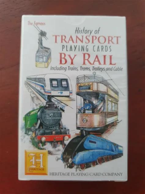 heritage history  transport  rail playing cards railways trains novelty card  picclick