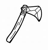 Coloring Pages Hatchet Age Stone Tools Template Kids sketch template