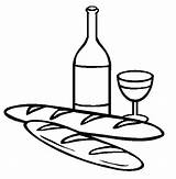 Wine Bread Coloring French Pages Bottle Fries Beer Colouring Print Food Easy Getcolorings Printable Color Button Through Getdrawings Tocolor Otherwise sketch template