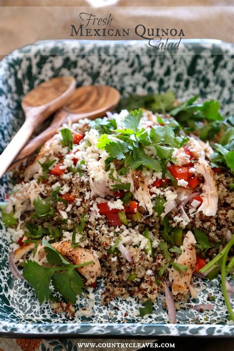 Fit Friday Fresh Mexican Quinoa Salad Country Cleaver