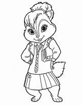 Chipmunks Alvin Chipettes Brittany Coloriage Coloringbay Coloriages Animation Colorier Chipmunk Again sketch template