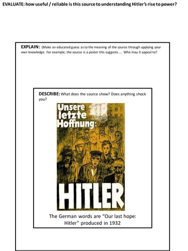 the second world war hitler s rise to power teaching resources