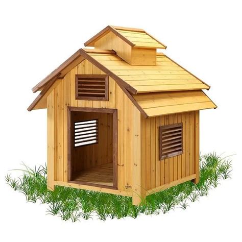 gable barn dog house   real luxury abode   pet premium construction